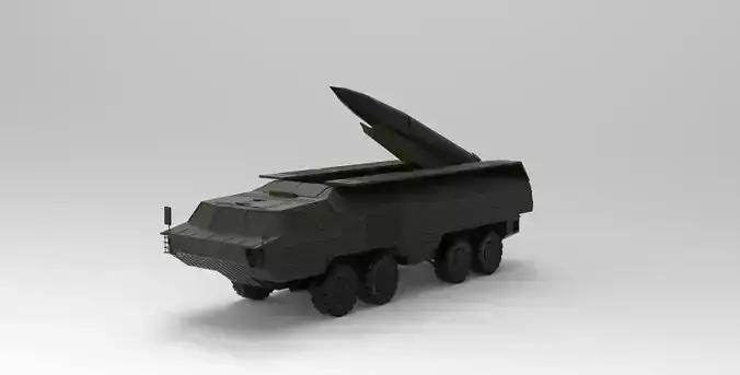 scarab Lance missile 3D model