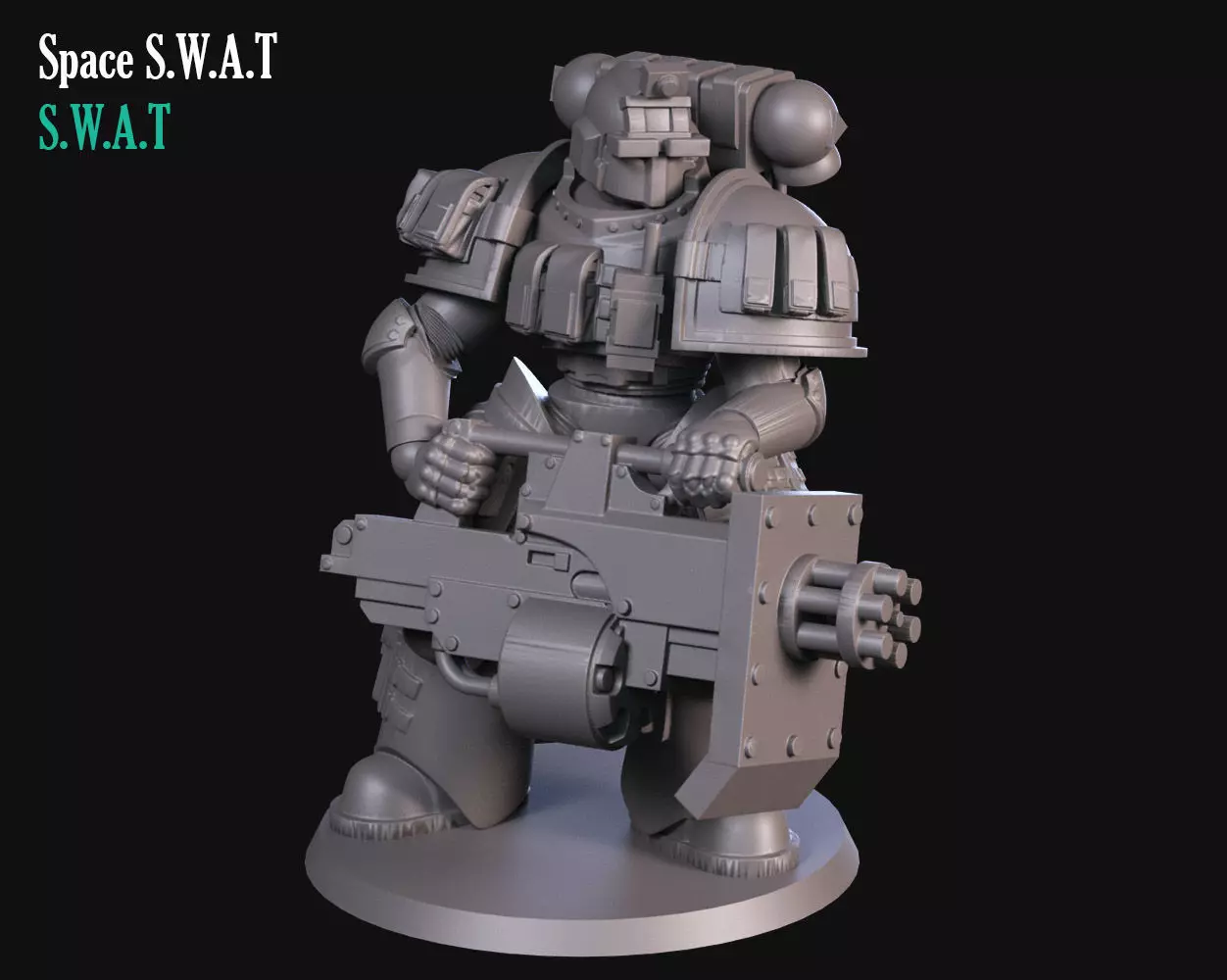 Sci fi Minigun 3D print model