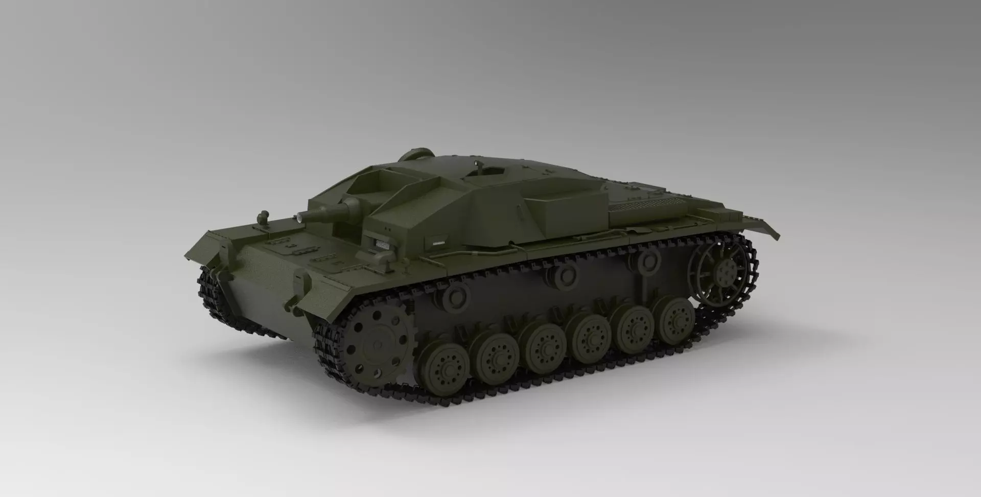 StuG III armoured fighting vehicle 3D model