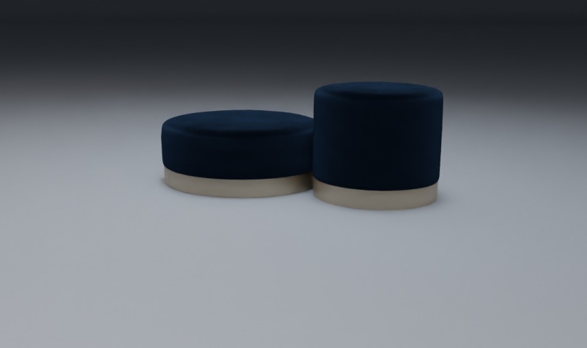 Soleli Pouf Pack MODEL Low-poly 3D model_2