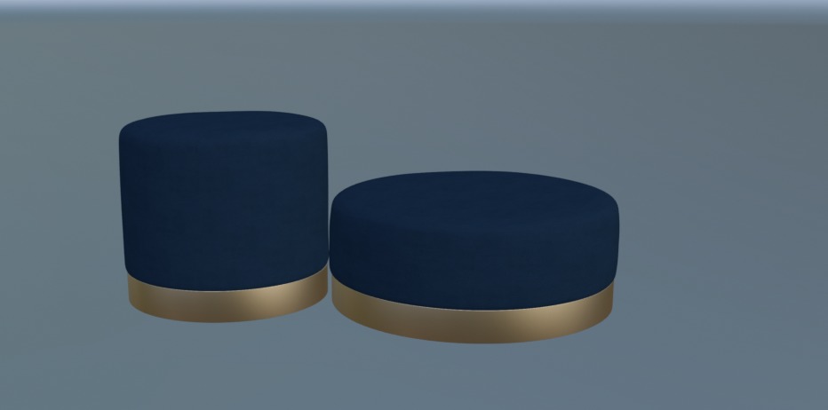 Soleli Pouf Pack MODEL Low-poly 3D model_3