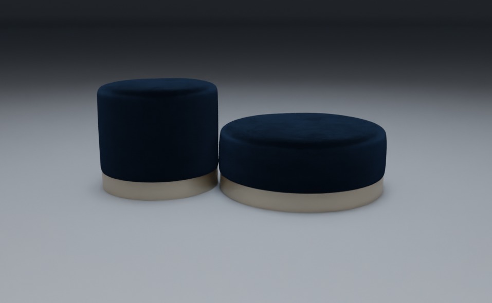 Soleli Pouf Pack MODEL Low-poly 3D model_7