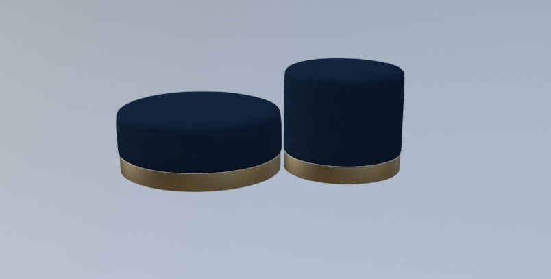 Soleli Pouf Pack MODEL Low-poly 3D model_4