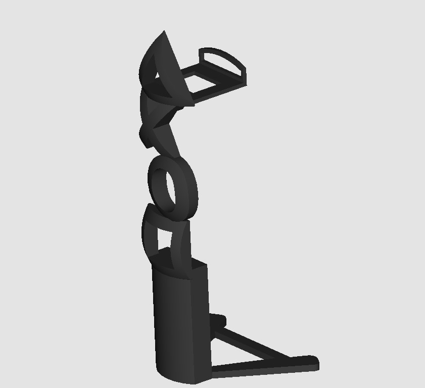 sony headphone stand 3D print model_1