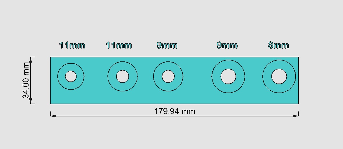 5 pc screwdriver holder 3D print model_3