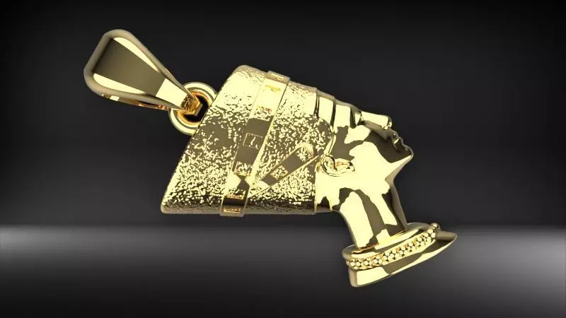 Nefertiti pendant 3D print model
