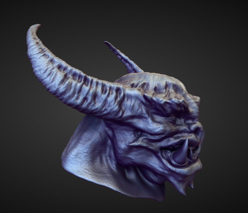 HEAD52 high poly sculpt 3D model_1