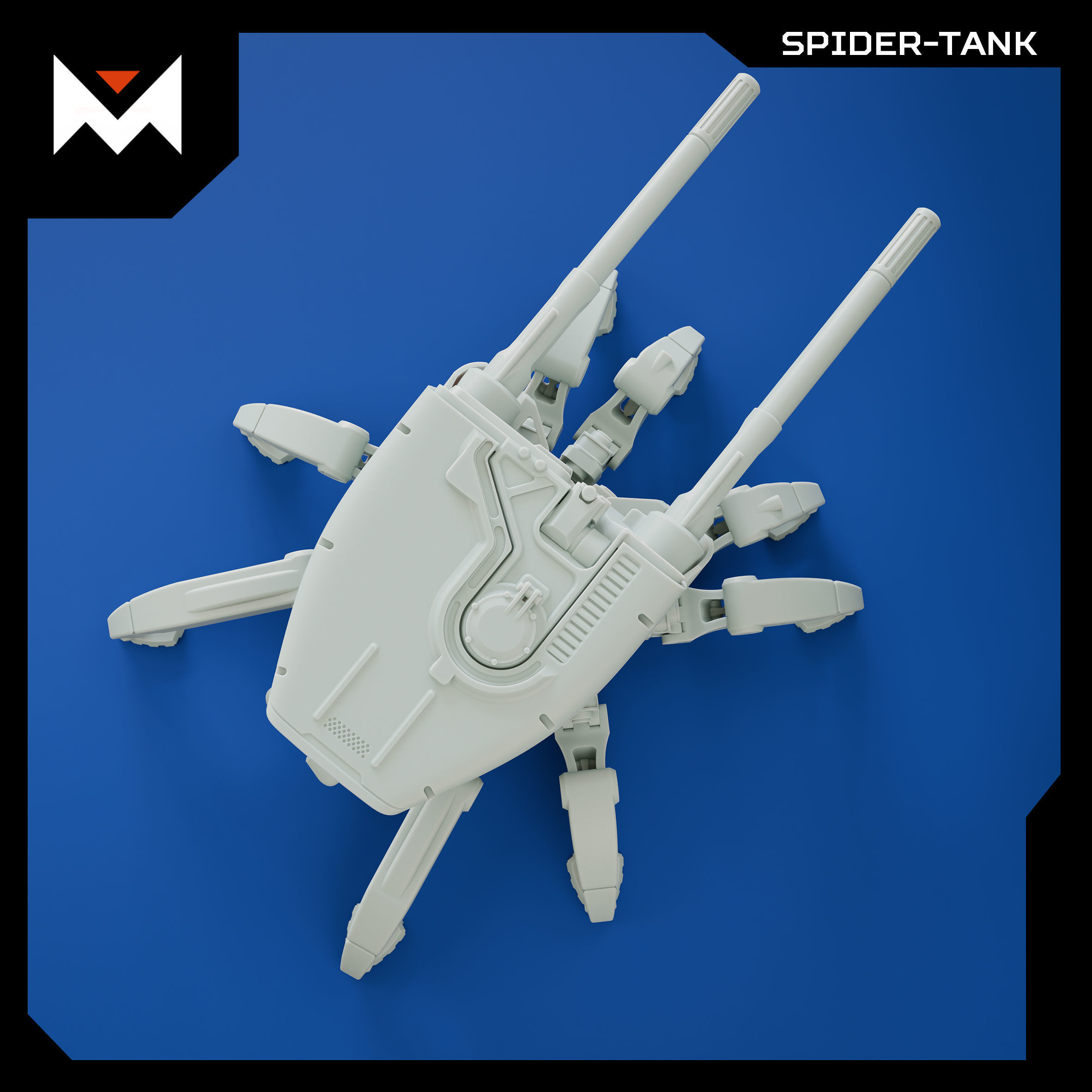 SPIDER-TANK 3D print model_3