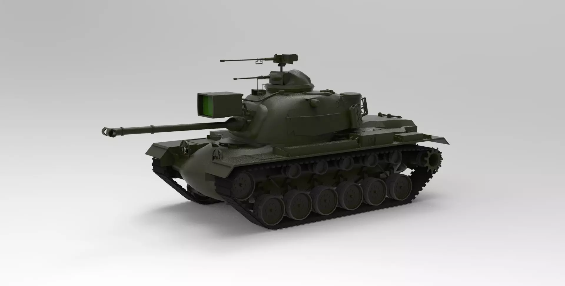 M48 Patton Tank 3D model_0
