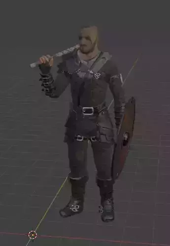 VIKING GAME CHARACHTER GAME READY 3D model VIKING GAME CHARACHTER GAME READY 3D model