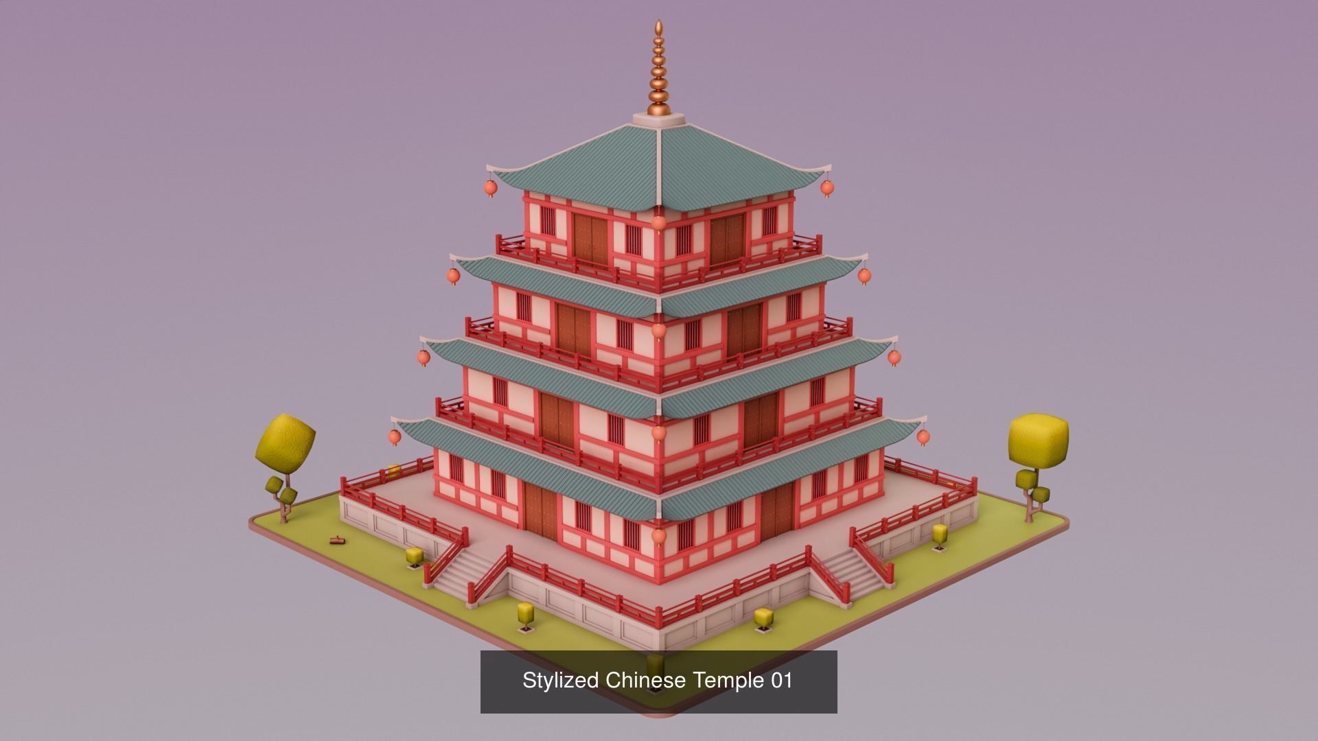Chinese Town 3D Model Collection_10