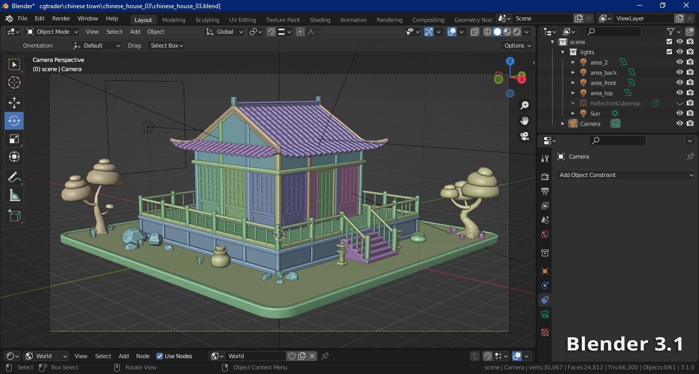 Chinese Town 3D Model Collection_42