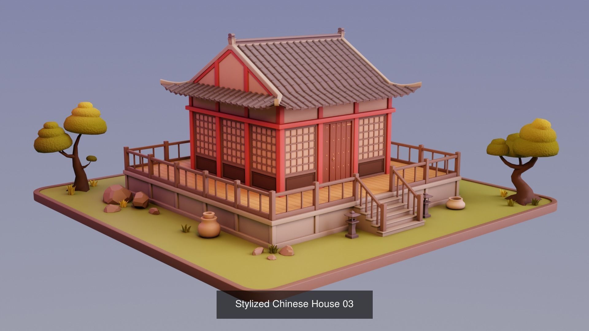 Chinese Town 3D Model Collection_9