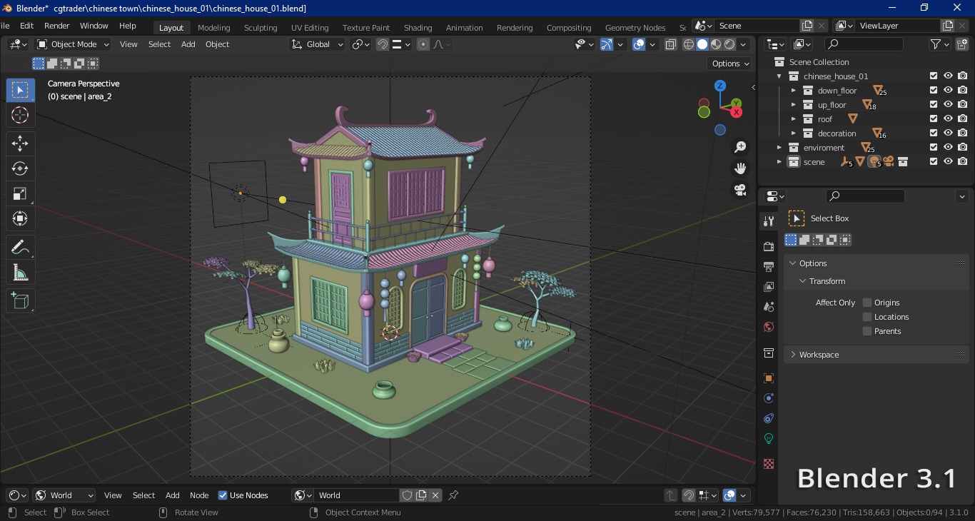 Chinese Town 3D Model Collection_40