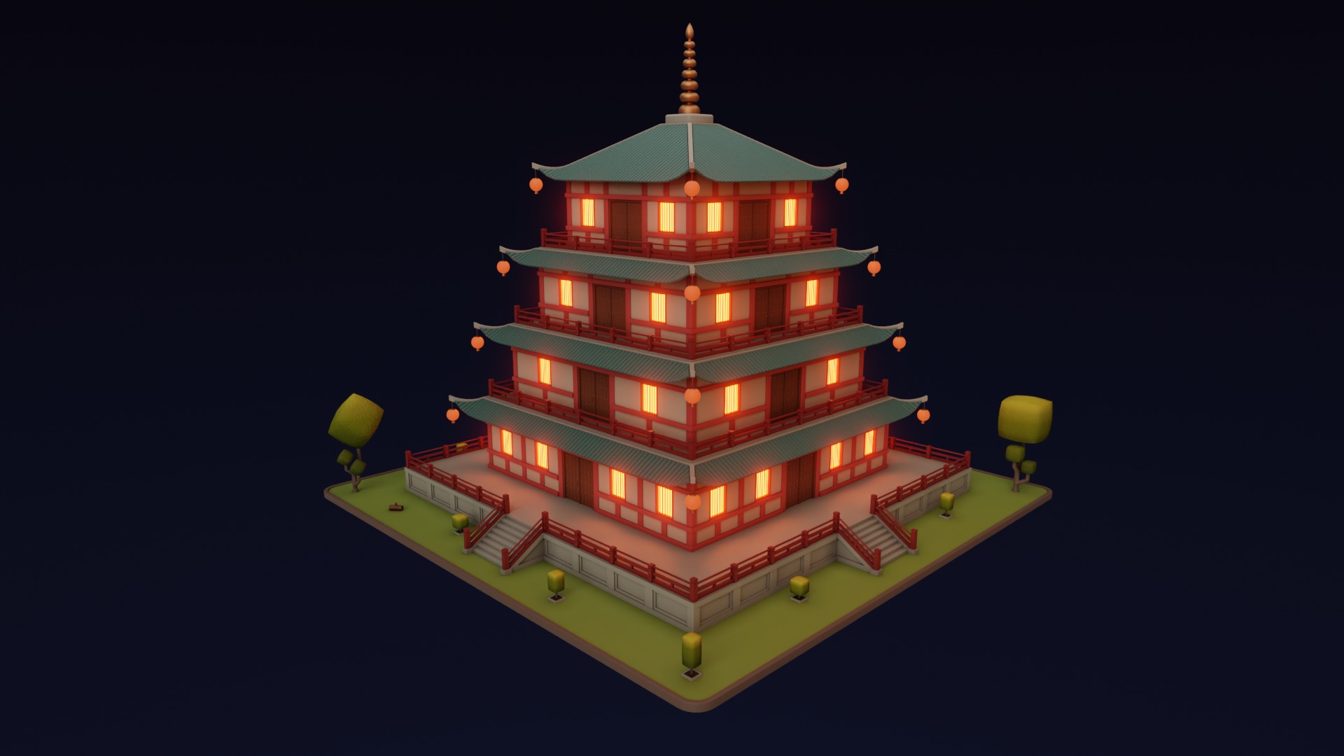 Chinese Town 3D Model Collection_38