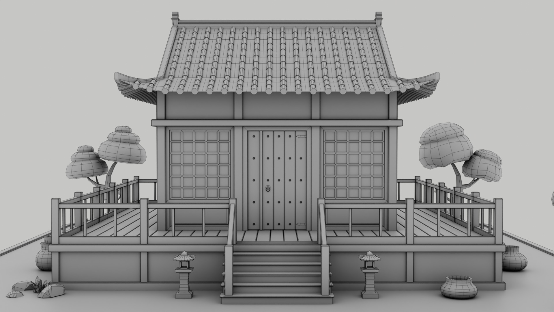 Chinese Town 3D Model Collection_26