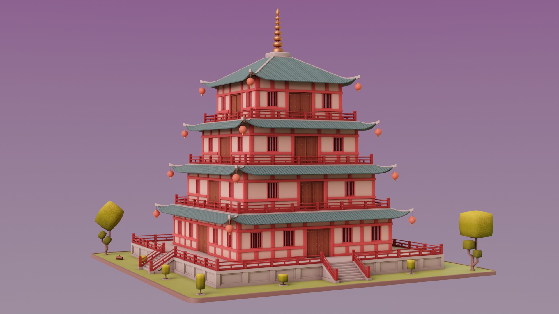Chinese Town 3D Model Collection_22