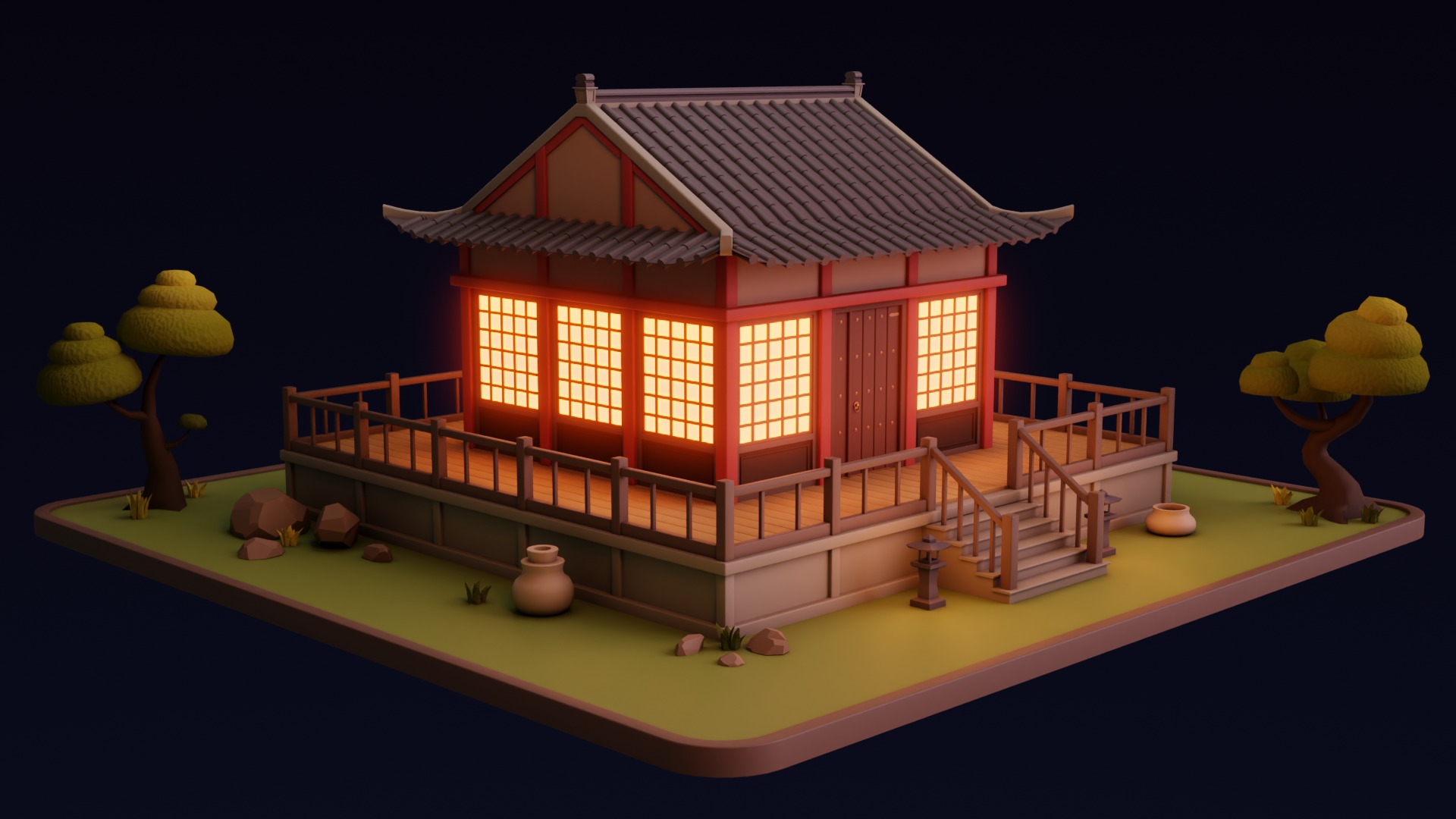 Chinese Town 3D Model Collection_37