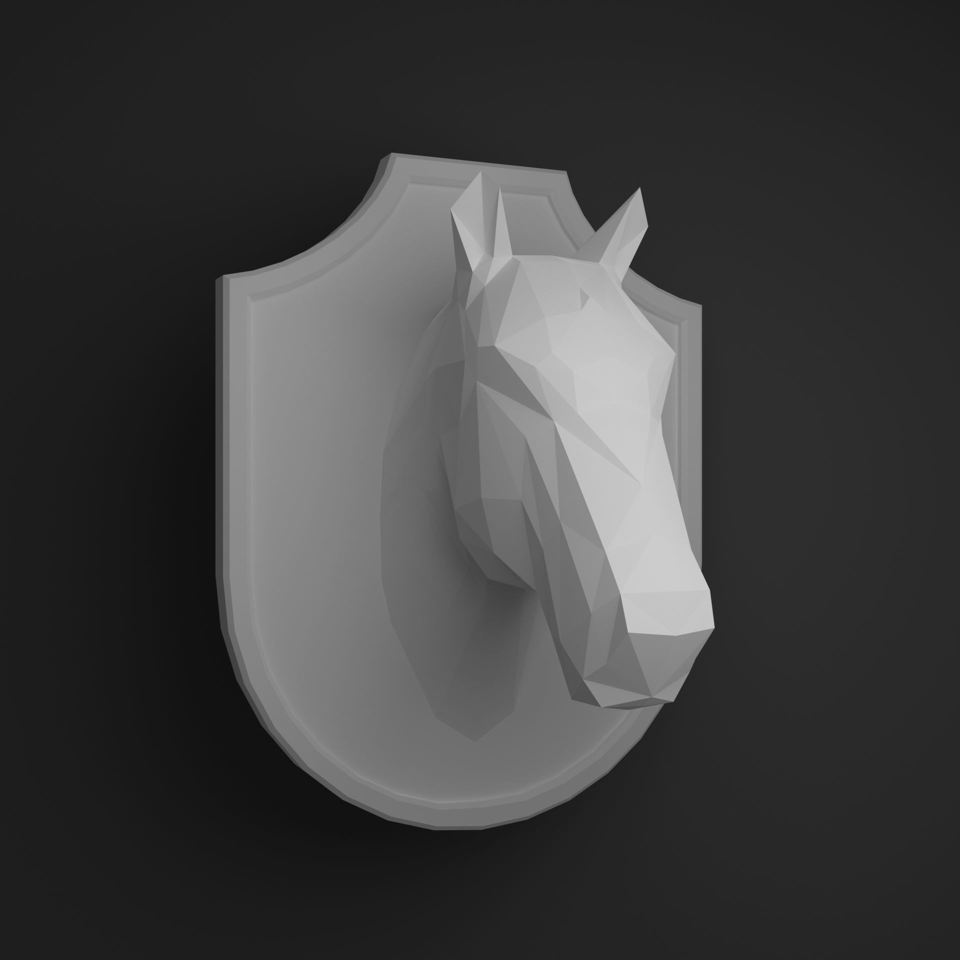 Horse head 3D print model_10