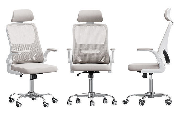 Office chairs collection 3D model 5