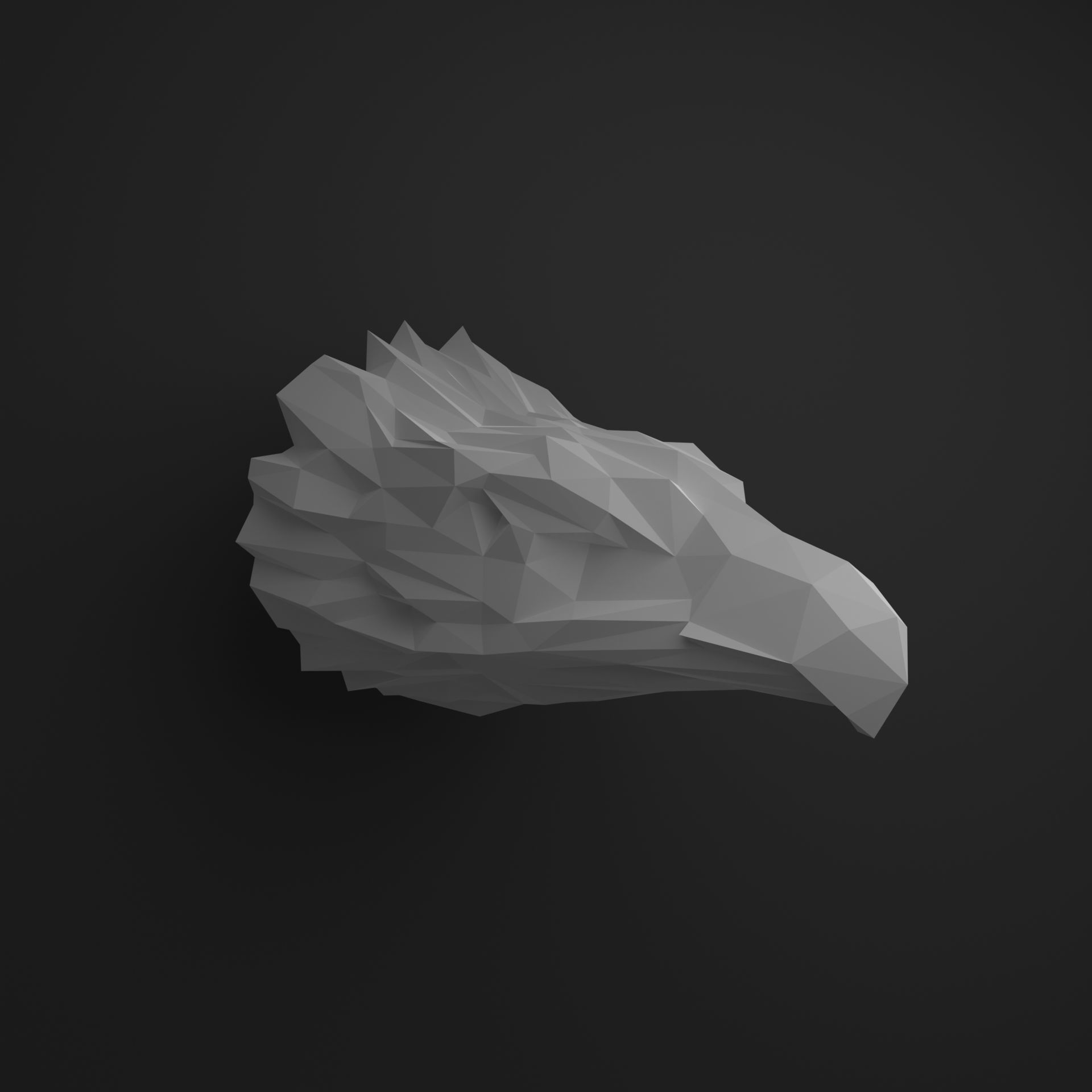 Eagle head 3D print model_3