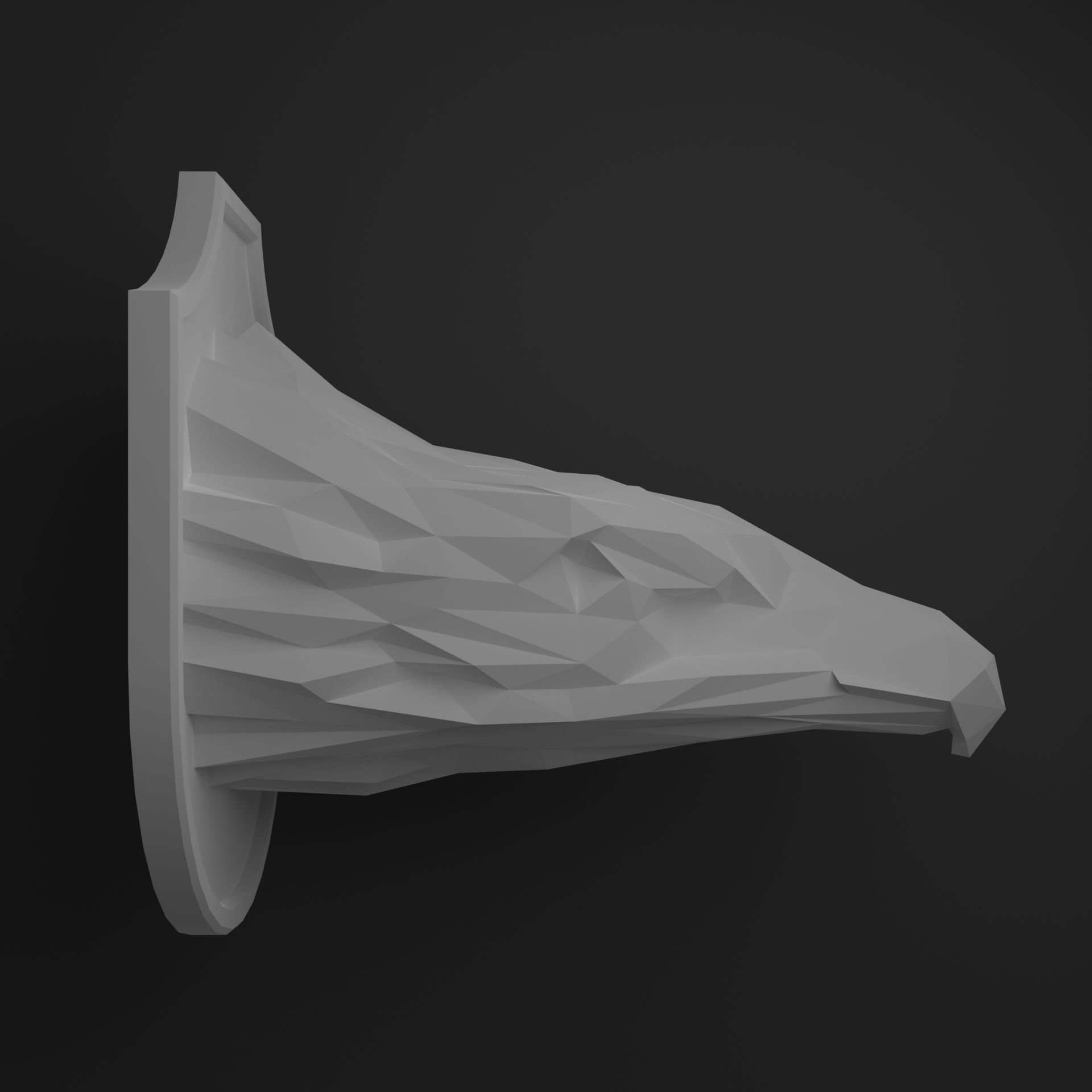 Eagle head 3D print model_7