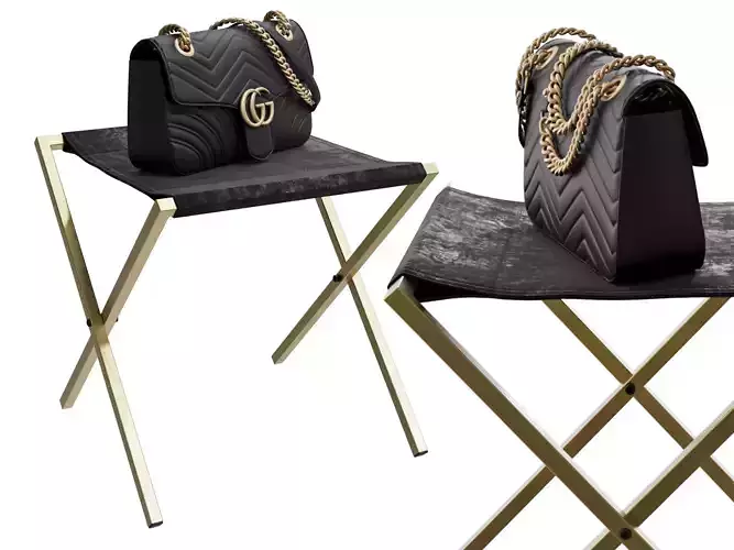 Handbag stand with Gucci GG MARMONT MINI SHOULDER BAG