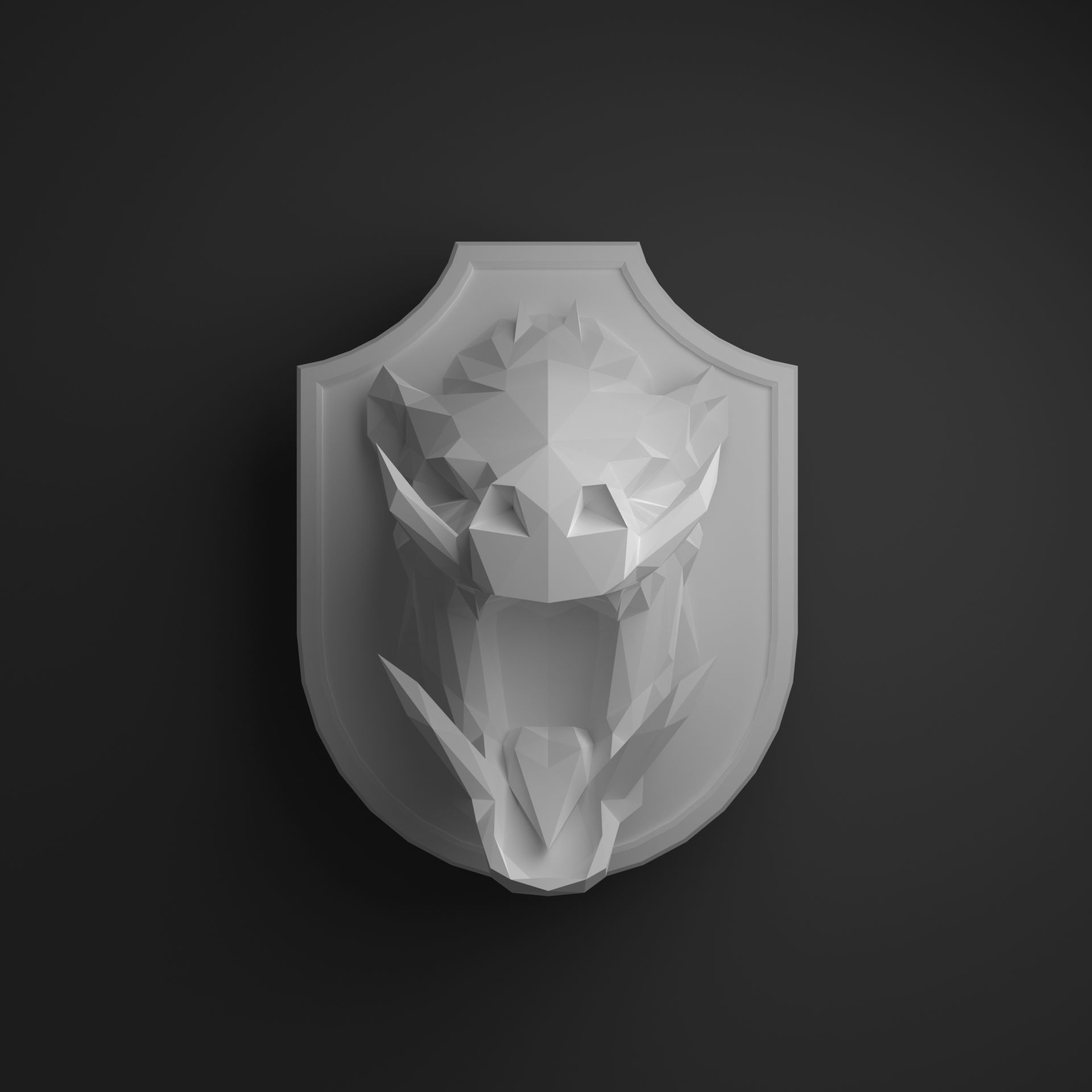 Boar head 3D print model_1