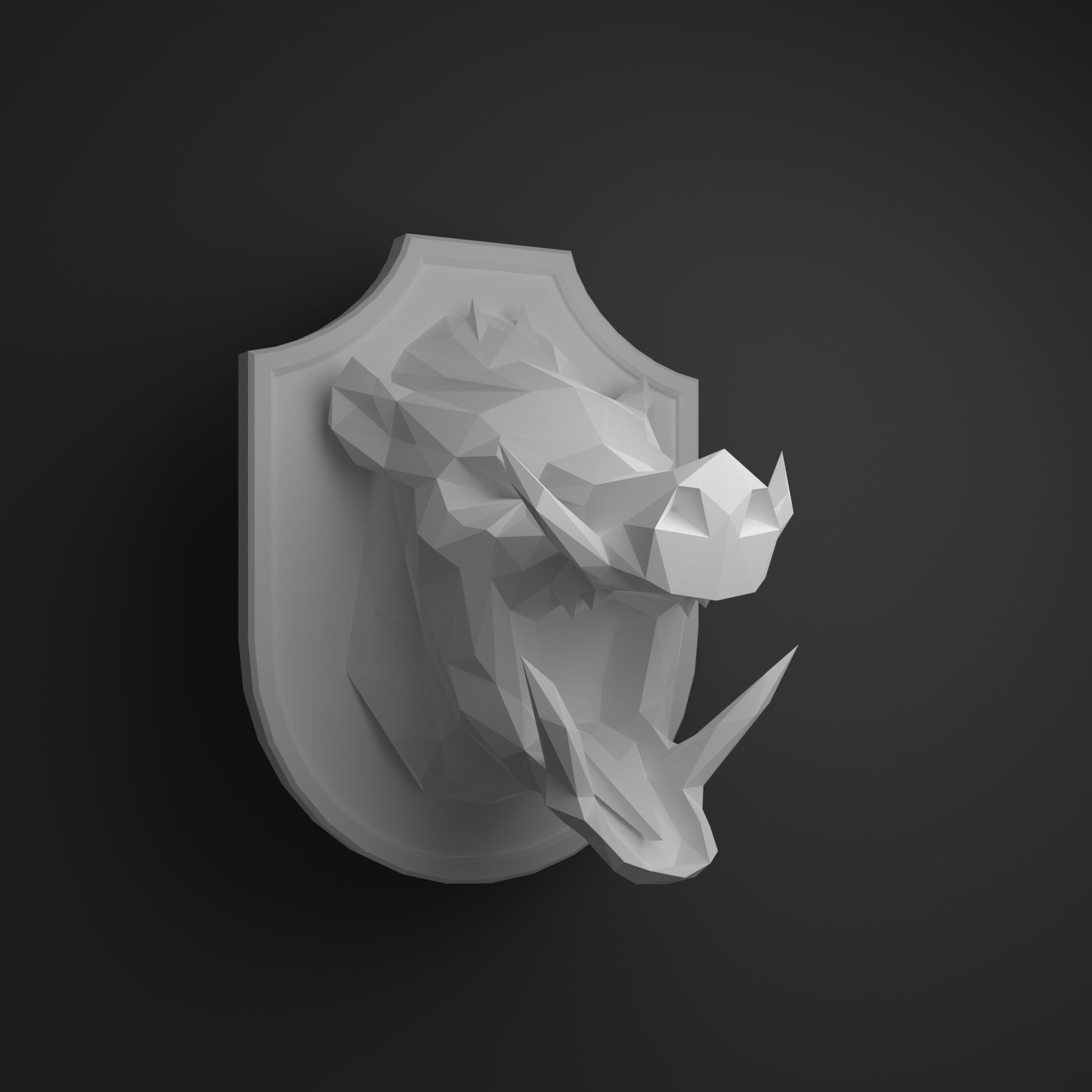 Boar head 3D print model_12