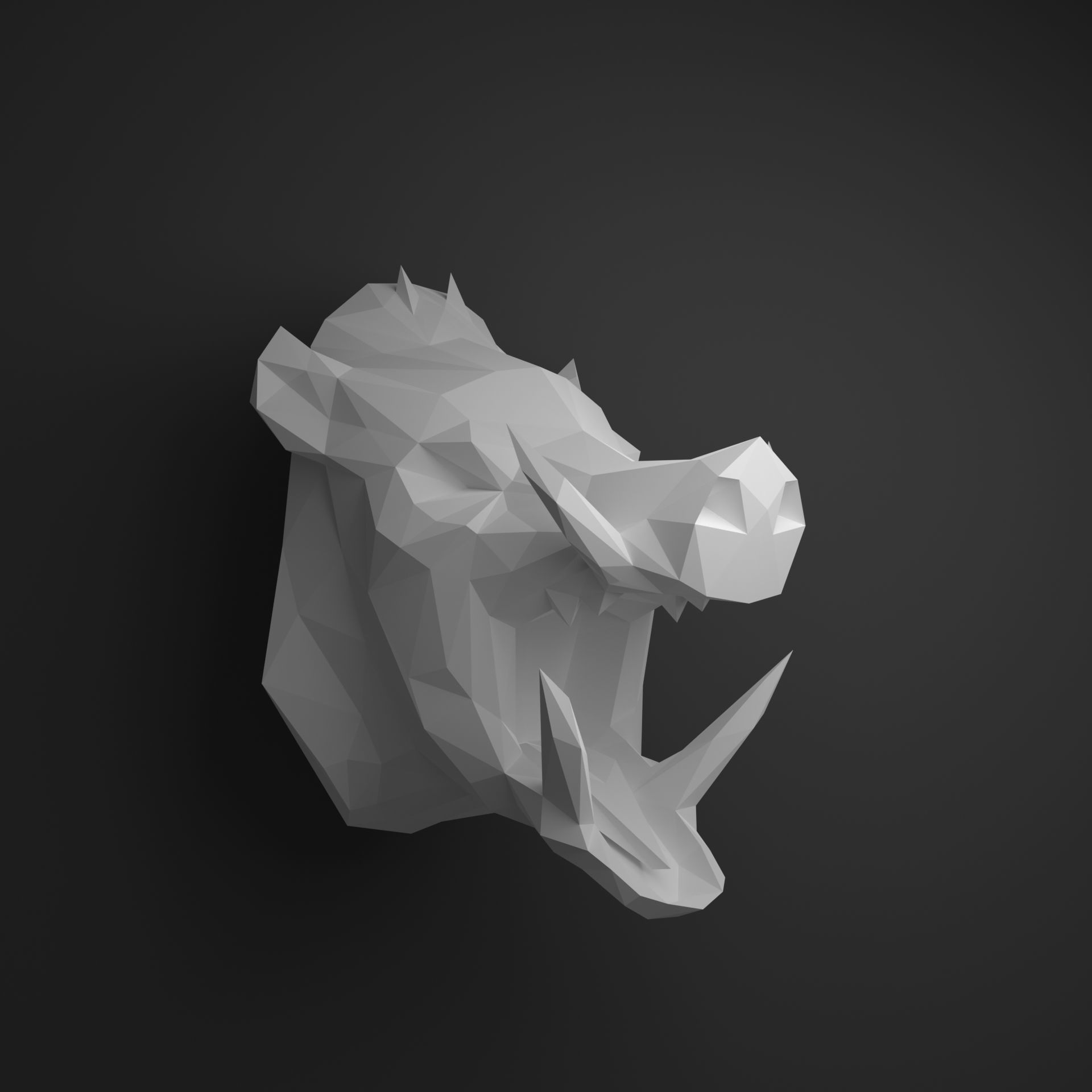 Boar head 3D print model_2