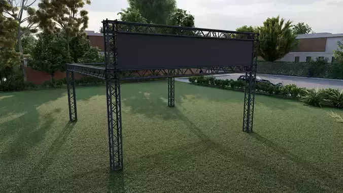 Escenario para eventos 3D Low-poly 3D model