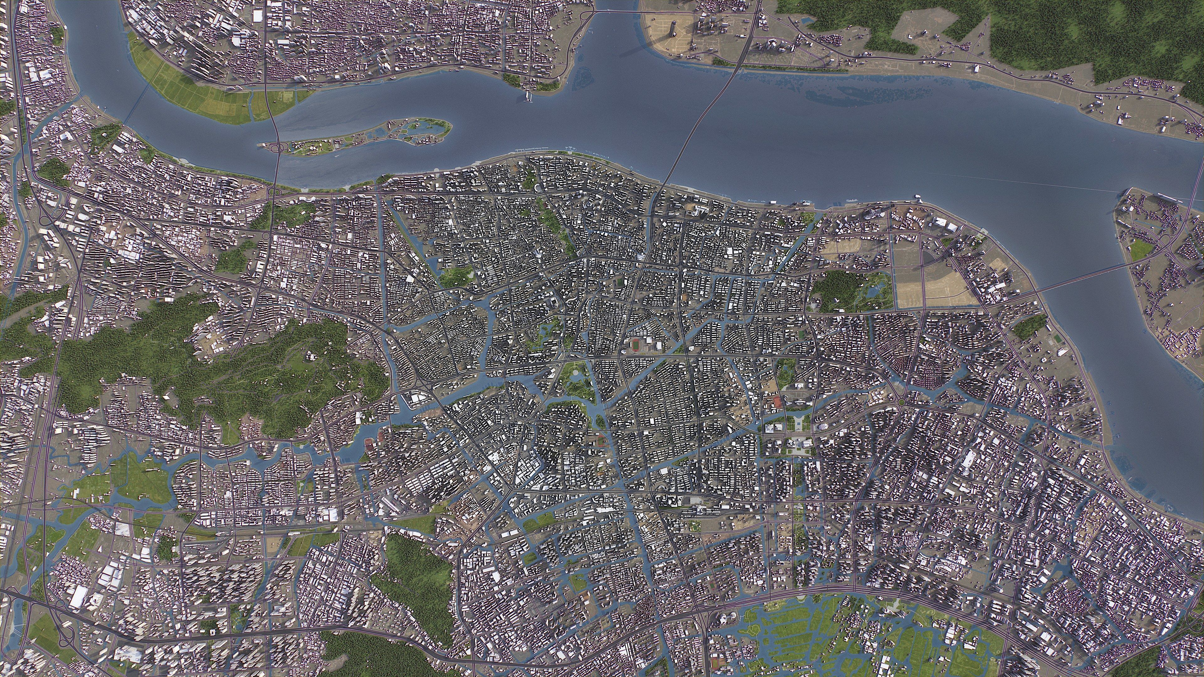 Wenzhou - 3D City Model Low-poly 3D model_9