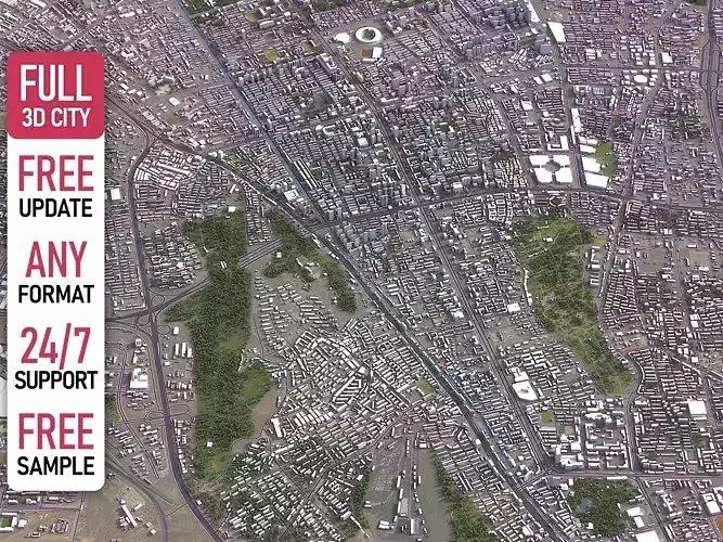 Urumqi - 3D City Model