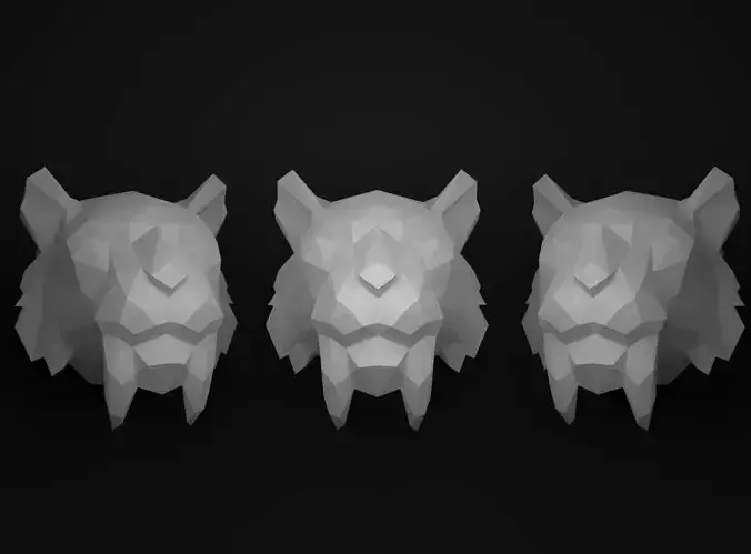 Saber-toothed tiger head