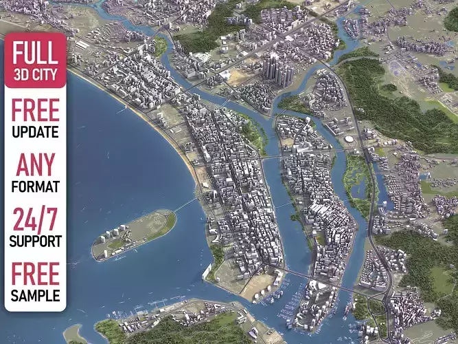 Sanya - 3D City Model