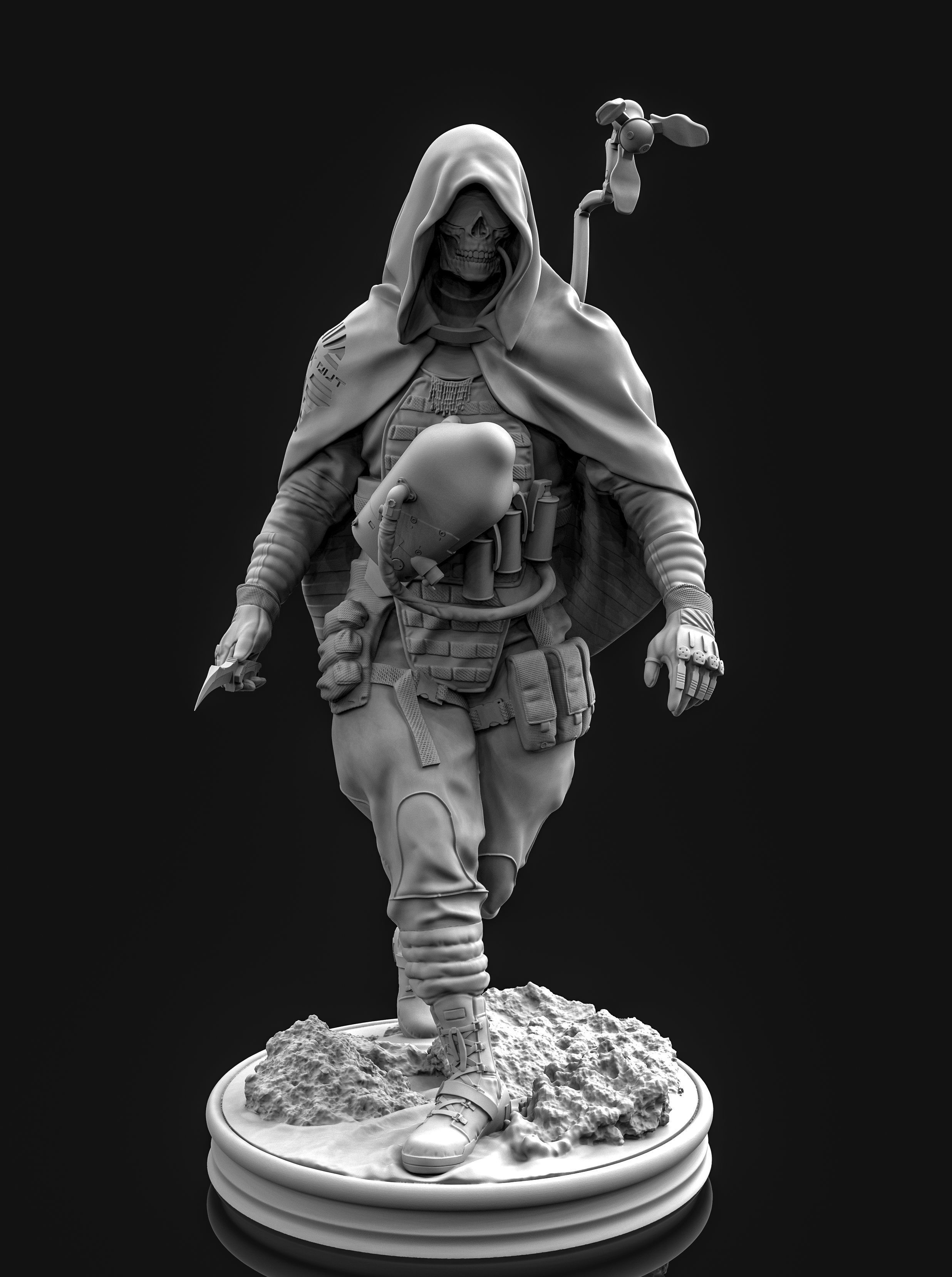 Death stranding Higgs fan art  3D print model_1