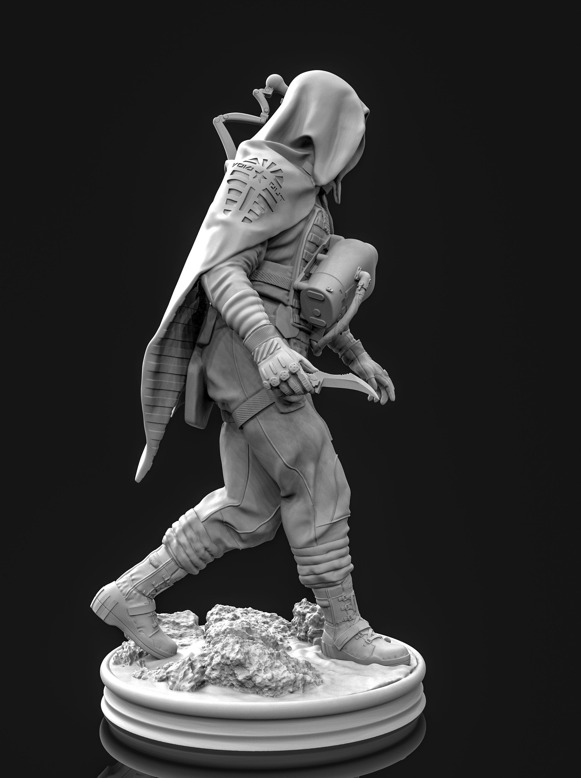 Death stranding Higgs fan art  3D print model_5