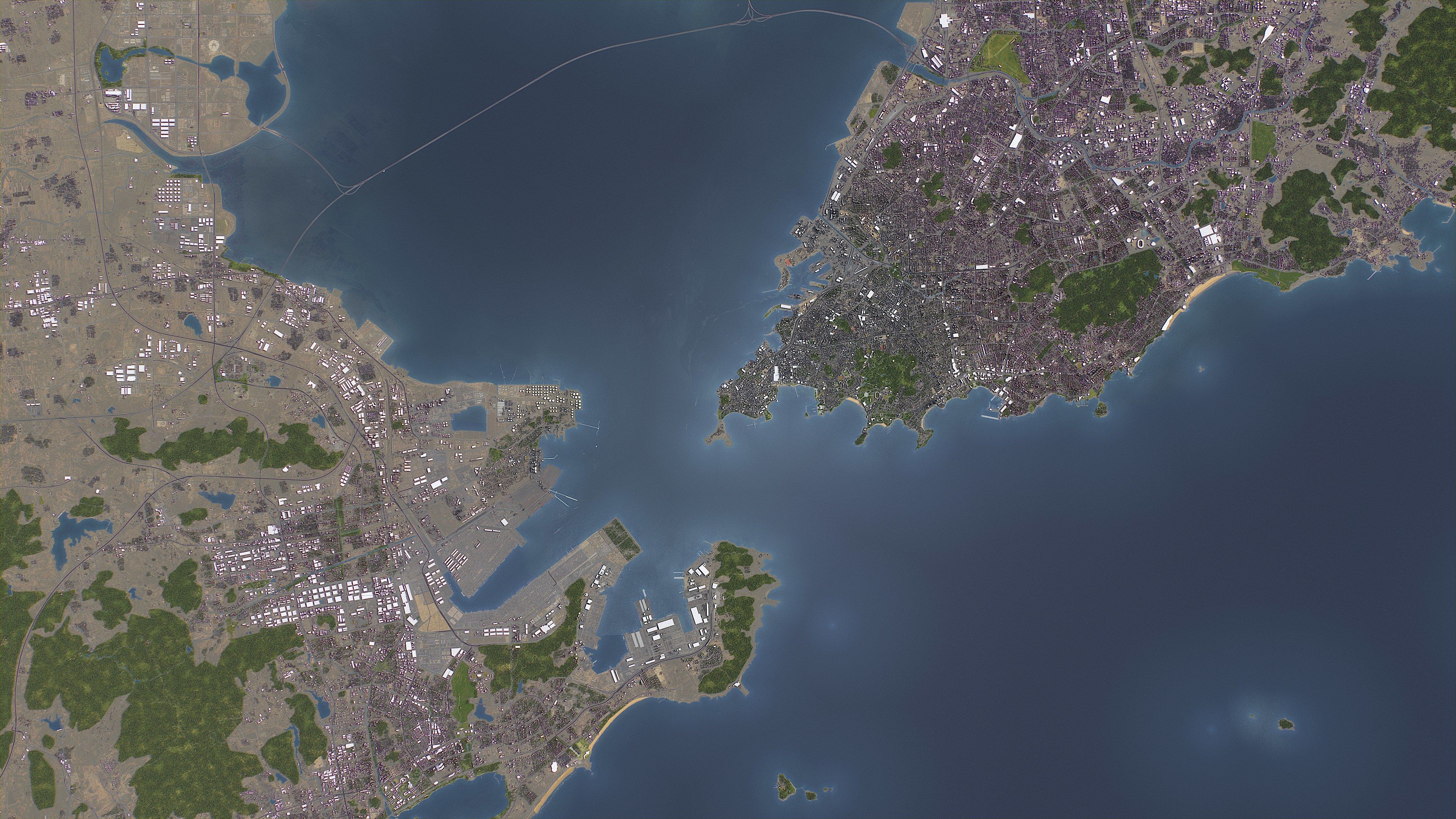 Qingdao - 3D City Model Low-poly 3D model_12