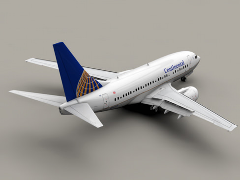 Boeing 737-600 Continental Airlines 3D model_1