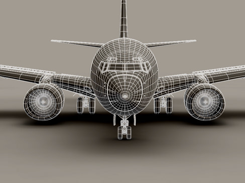 Boeing 737-600 Continental Airlines 3D model_11
