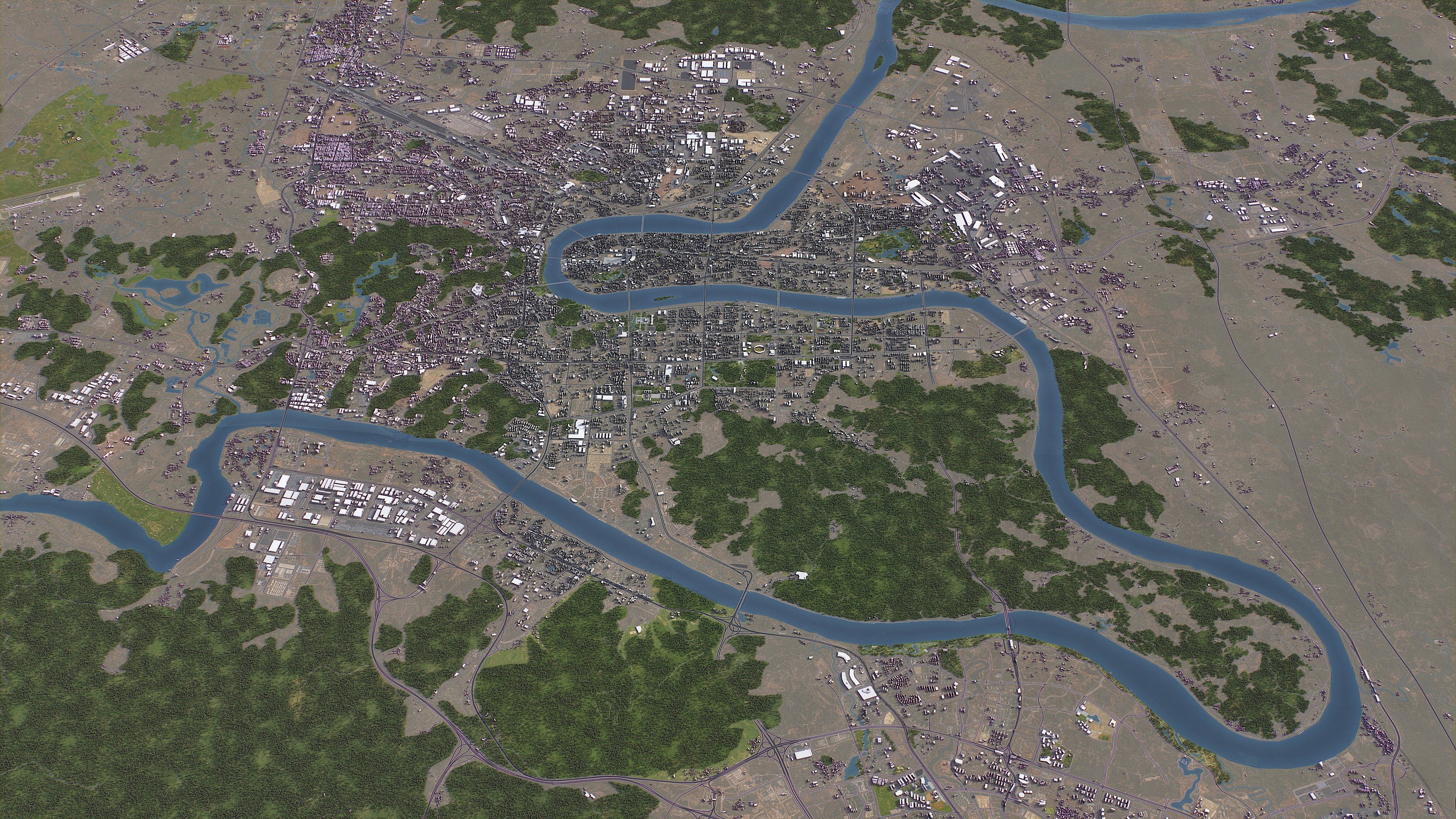 Liuzhou - 3D City Model Low-poly 3D model_6