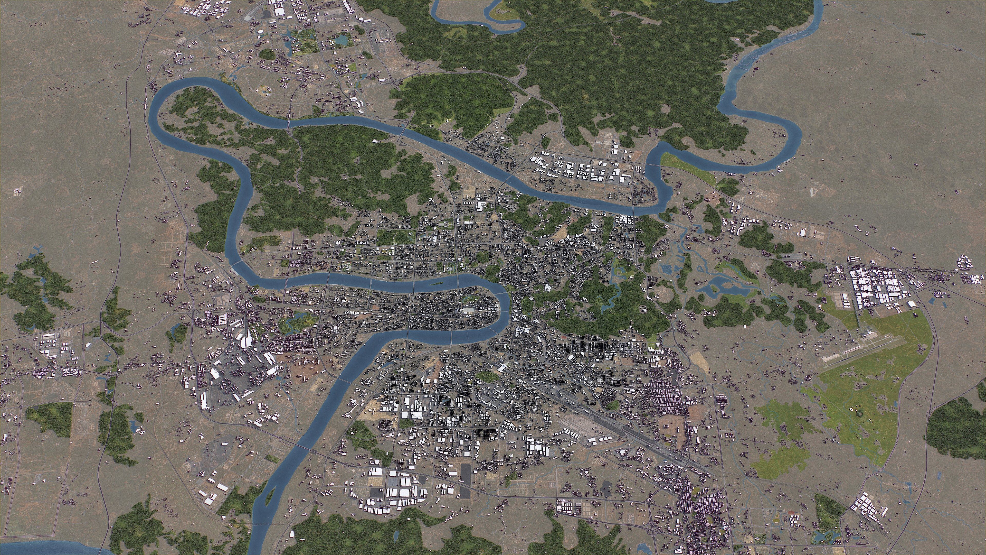 Liuzhou - 3D City Model Low-poly 3D model_8