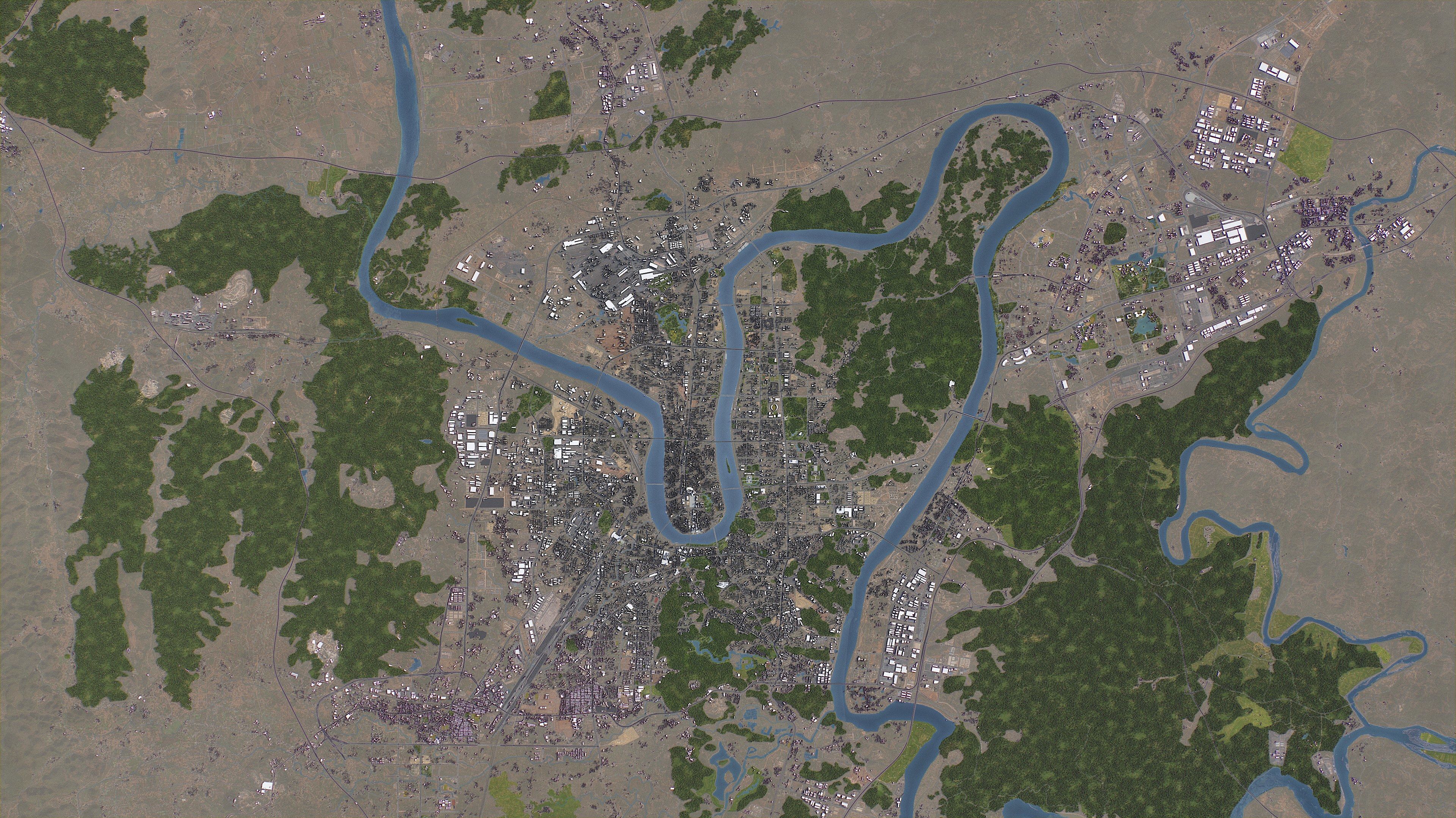 Liuzhou - 3D City Model Low-poly 3D model_12