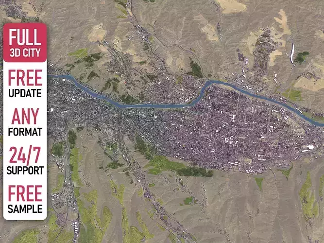 Lanzhou - 3D City Model