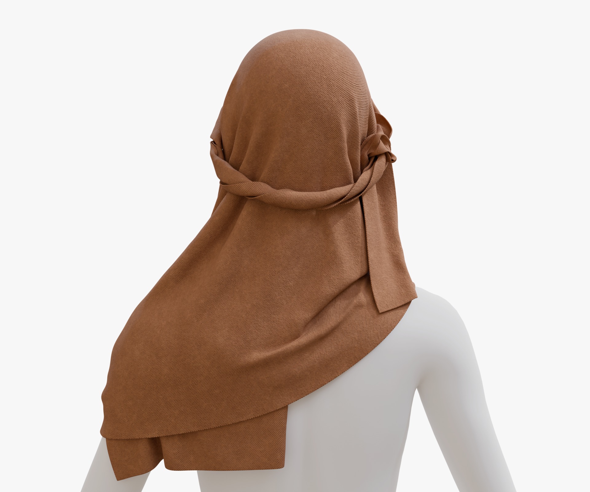 arab scarf Low-poly 3D model_4