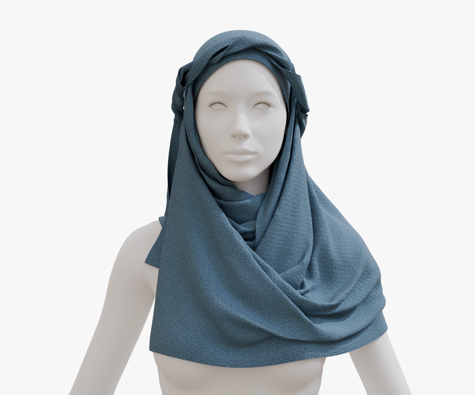 arab scarf Low-poly 3D model_10