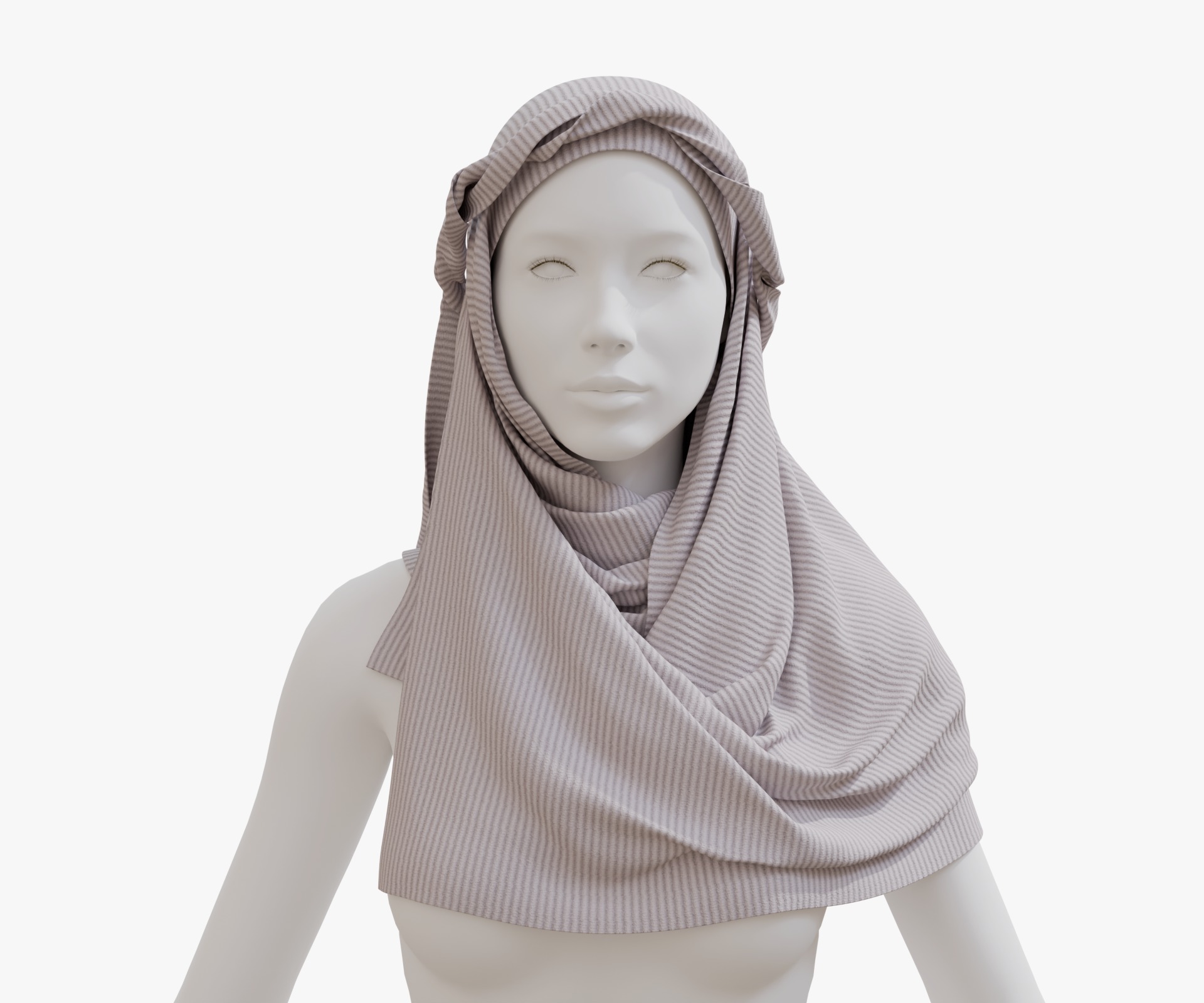 arab scarf Low-poly 3D model_15