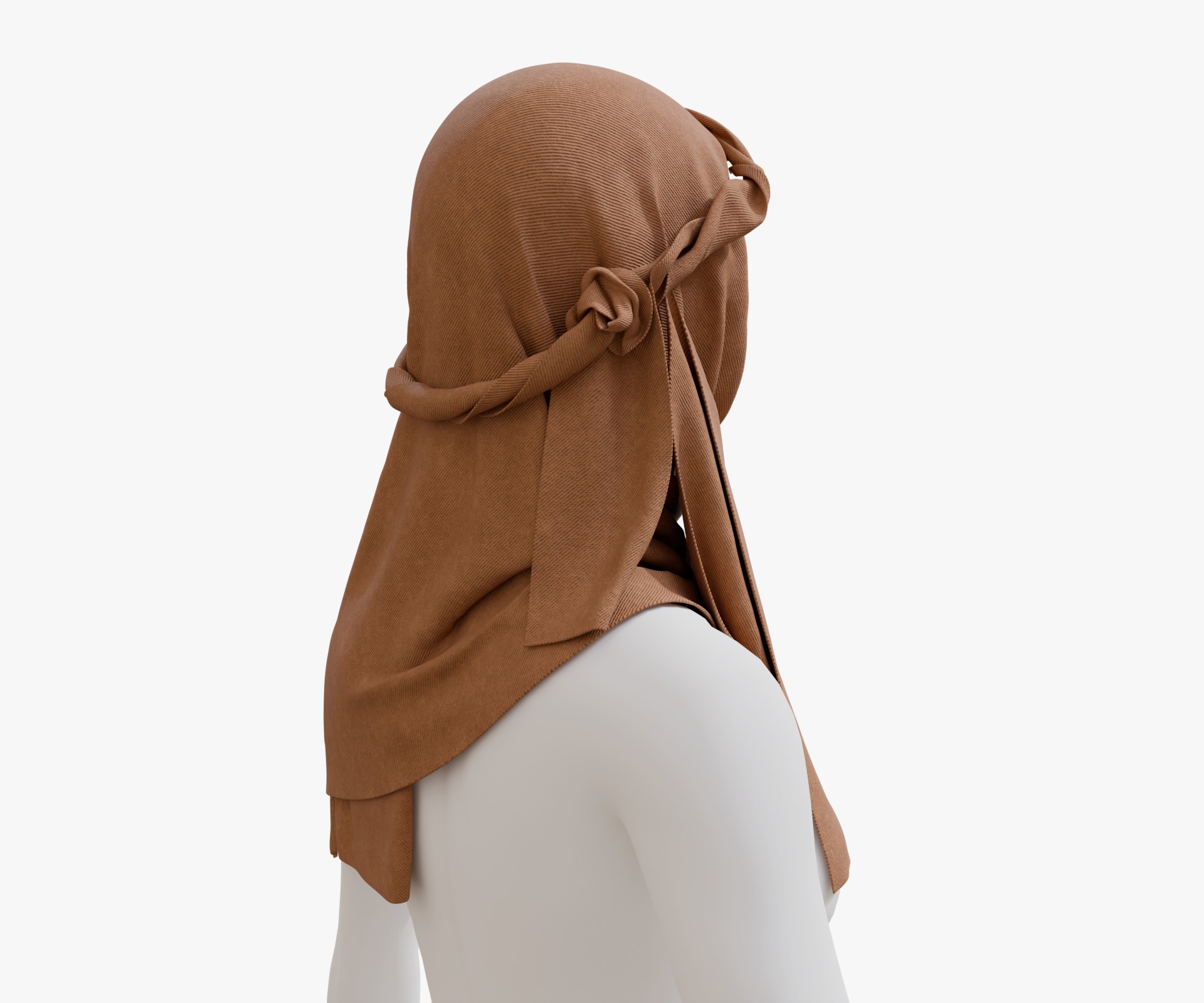 arab scarf Low-poly 3D model_3