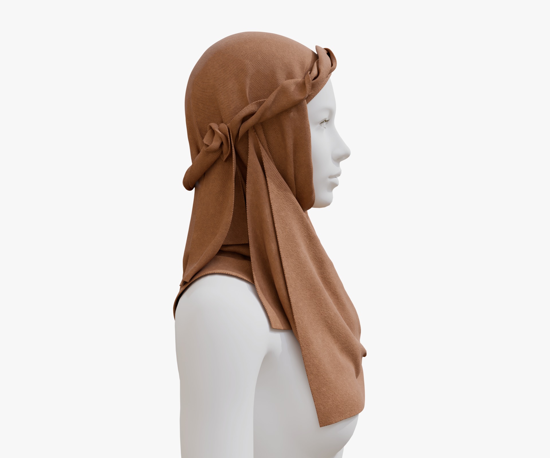 arab scarf Low-poly 3D model_2