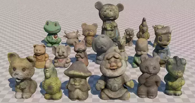 Old Soviet rubber toys set2